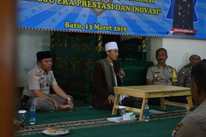 Polres Batu gelar syukuran dan Tauziah siraman rohani , meriahkan HUT SDM Polri ke 68 tahun 2019