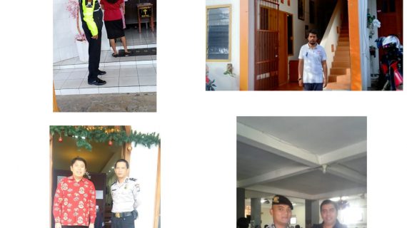 Polsek Junrejo Polres Batu Laksanakan Pengamanan Lokasi, Tingkatkan Keamanan Tempat Ibadah