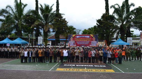 Pastikan Pemilu 2019 Aman, Polres Batu Gelar Sispamkota.
