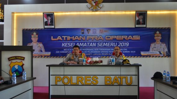 Kapolres Batu Pimpin Latpraops Keselamatan Semeru 2019