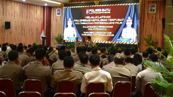 Mantapkan Pengamanan Idul Fitri 1440 H, Polres Batu Gelar Latpraops Ketupat Semeru 2019