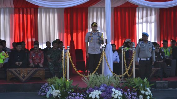 BERI RASA AMAN IDUL FITRI 1440 H, POLRES BATU LAKSANAKAN APEL GELAR PASUKAN OPS KETUPAT SEMERU 2019