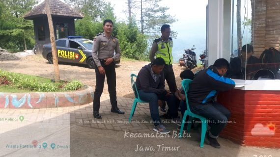 Sat sabhara Polres Batu Giatkan Patroli Ketempat Wisata Paralayang  Jaga Kamtibmas