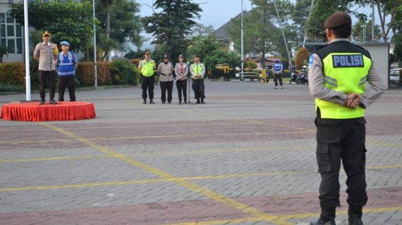 Polres Batu Gelar Apel Kesiapan Malam Takbiran 2019