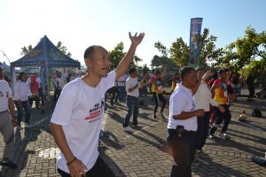 Bersatu Bangun Indonesia, Polres Batu Senam Bersama Masyarakat