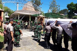 Polres Batu Menghadiri Prosesi kremasi ( Alm Kopral Husodo Ngari erfan ) Jenasah di Krematorium Junrejo