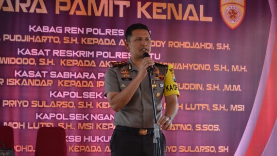 Acara Pamit Kenal Pejabat Baru di Polres Batu