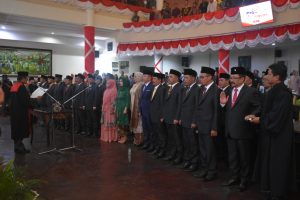 Kapolres Batu bersama Dandim dan Forkompimda , hadiri pelantikan anggota DPRD Kota Batu periode 2019 – 2024