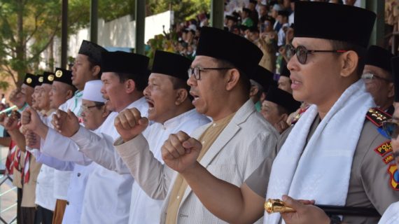 Kapolres Batu Bersama Forkopimda Hadiri Upacara Hari Santri Nasional