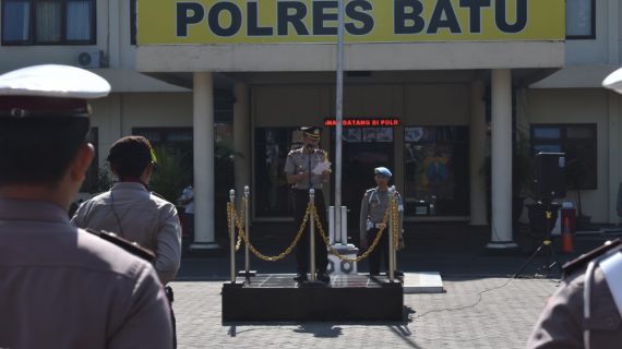 Peringati Hari Sumpah Pemuda yang ke-91, Polres Batu Gelar Upacara