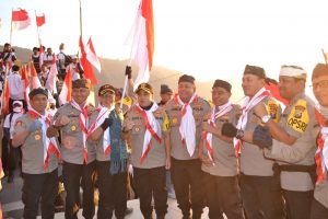 Kapolres Batu Mengikuti Doa Bersama Kapolda Jatim
