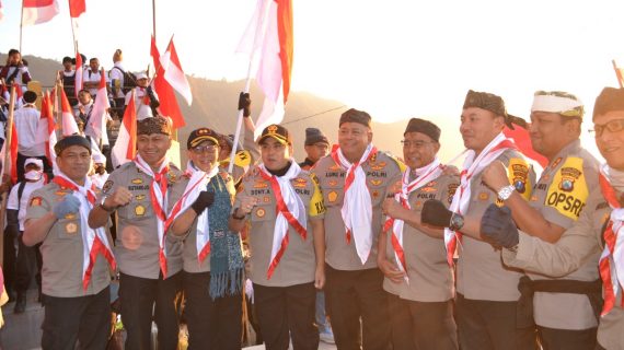 Kapolres Batu Mengikuti Doa Bersama Kapolda Jatim