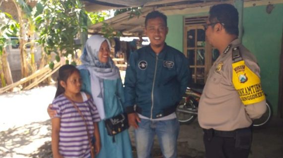Giat Sambang Kerukunan Warga dilaksanakan oleh Anggota Bhabinkamtibmas Kelurahan Songgokerto Polsek Batu