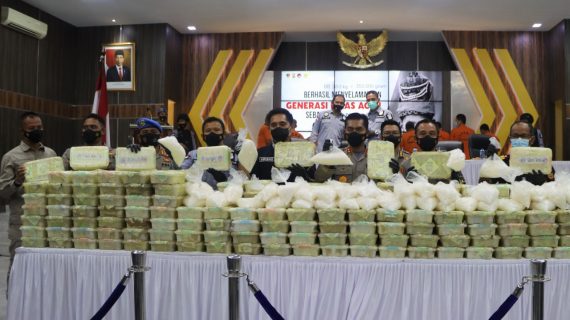 Polda Aceh Ungkap Kasus Narkotika Jaringan Internasional Seberat 353 Kg