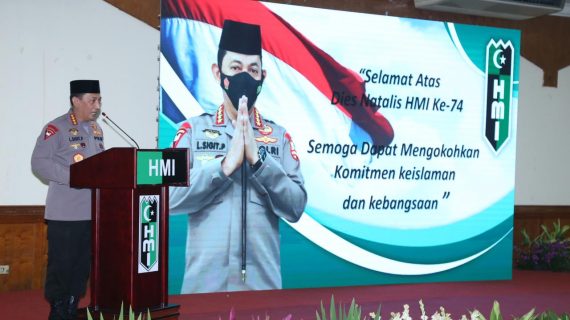 Hadiri Dies Natalis HMI Ke-74, Kapolri: Kita Butuh Bersatu Melawan Covid-19