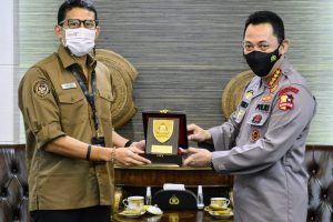 Dikunjungi Sandiaga, Kapolri Bahas Penguatan 5 Destinasi Super Prioritas