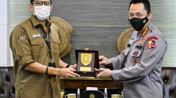 Dikunjungi Sandiaga, Kapolri Bahas Penguatan 5 Destinasi Super Prioritas