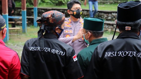 Polres Batu bangun Konsulidasi dan Jaga Eksistensi Pencak Silat di Tengah Pandemi dengan IPSI Batu