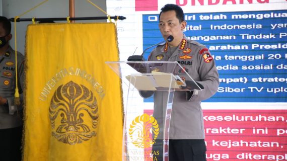 Kuliah Umum di UI, Kapolri Beberkan Peran Polri Tingkatkan Kerukunan Hidup Berbangsa