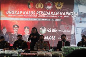 Bareskrim dan Bea Cukai Gagalkan Peredaran 42,3 Kg Sabu dan 85 Ribu Ekstasi