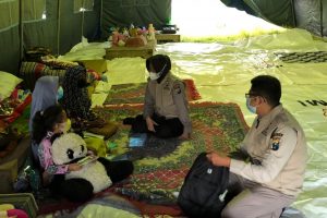 Polda Jatim hilangkan trauma korban Gempa