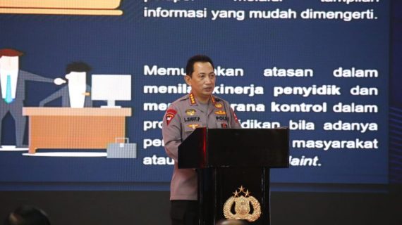Lauching SP2HP Online, Kapolri: Semoga Tidak Ada Lagi Sumbatan Komunikasi