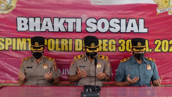 Serdik Sespimti 30 Gelar Bhakti Sosial Kepada Warga Terdampak Gempa di Lumajang.