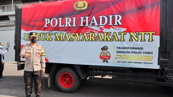 Perduli Bencana Alam, Kapolda Jatim: Pelepasan KRI Tanjung Kambani-971 untuk Penanggulangan Bencana di Flores NTT