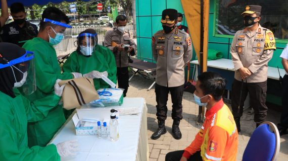 Tim Supervisi Mabes Polri Pantau SOP Penyekatan Dan Larangan Mudik Di Jatim*