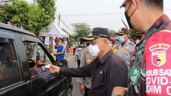 KAPOLRES BATU MENDAMPINGI FORKPIMDA KAB MALANG CEK POS PENYEKATAN PERBATASAN KASEMBON – KEDIRI