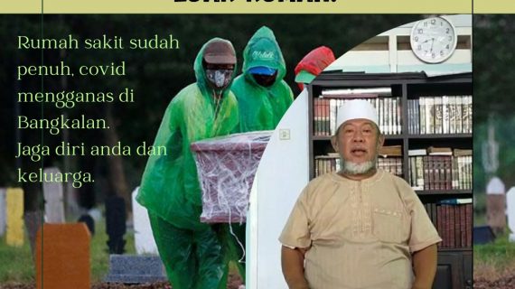 Kiai dan ulama Bangkalan menjadi contoh dan teladan cegah meningkatnya penyebaran covid-19.