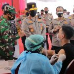 Sambut Hari Bhayangkara, Polda Jatim Melaksanakan Vaksinasi Serentak Dengan Polda-polda Seluruh Indonesia