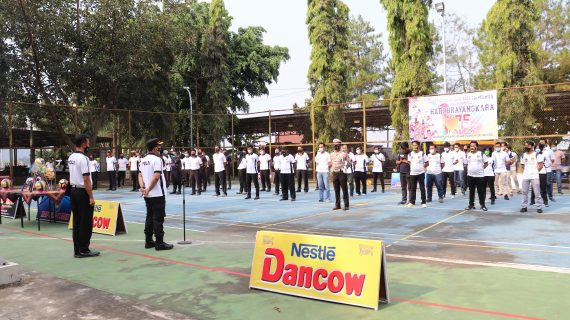 POLRES BATU RAYAKAN HARI BHAYANGKARA KE 75, MELALUI PERTANDINGAN OLAHRAGA BOLA VOLEY DAN FUTSAL ANTAR FUNGSI
