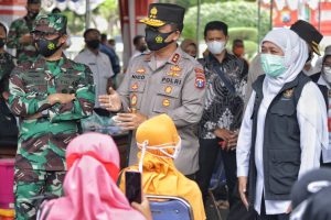 Forkopimda Jatim Pastikan Vaksinasi di Sampang Berjalan Baik