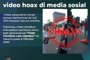 Polri Pastikan Beredarnya Video Rusuh Demo Hari Ini Hoaks
