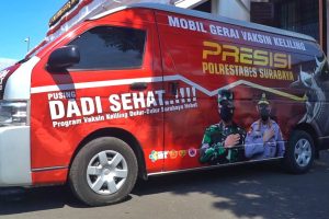 Inovasi Baru Di Masa Pandemi Covid-19, Polrestabes Surabaya Luncurkan Mobil Vaksin Presisi Keliling