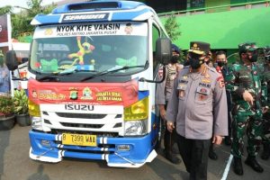 Kapolri Gelar Posko PPKM di Pasar, pastikan perekonomian dan protokol kesehatan berjalan.