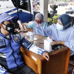 Arema Police Sobo Kelurahan Polresta Malang Kota Berikan Layanan Vaksinasi dosis kedua untuk Supeltas dan masyarakat umum