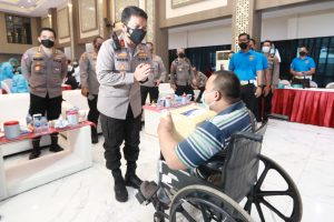 *Kapolda Jatim Beri Apresiasi Kepada Akpol 95 Patriatama Berbakti di Masa Pandemi, Menggelar Vaksinasi Bagi Penyandang Disabilitas*