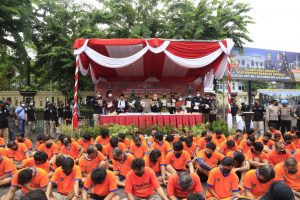 Polrestabes Surabaya Musnahkan 39 Kg Sabu dari 120 Orang Tersangka