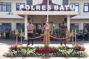 Pamor Keris, Polres Batu Bersama Kodim 0818 Malang-Batu dan Pemkot Batu Laksanakan Gelar Pasukan