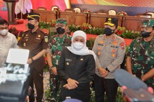 Forkopimda Jatim Gelar Rapat Koordinasi Pengendalian Covid-19 dan Penanganan Kedatangan Pekerja Migran Indonesia