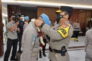 Kapolda Jatim Pimpin Upacara Penyambutan Personil Polda Jatim Satgas Garbha FPU 2 Minusca dan Satgas Garbha FPU 12 UNAMID /UN