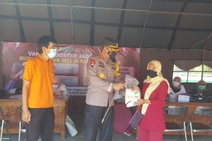 Sukseskan Herd Immunity Polres Pamekasan Gelar Vaksinasi Terpadu