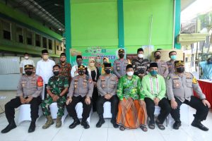 PJU Polda Jatim Cek Vaksinasi di PCNU Gresik