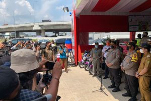 Tinjau Pos Pam, Polri Paparkan Upaya Wujudkan Mudik Aman dan Sehat