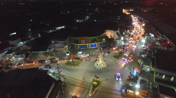Polres Lamongan Gunakan Drone Kendalikan Arus Balik Lebaran