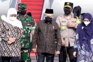 Forkopimda Jatim Dampingi Wapres RI Kunker di Dua Pesantren Jatim