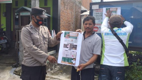 Antisipasi Wabah PMK, Bhabinkamtibmas Kelurahan Songgokerto Batu Lakukan Edukasi dan Sosialisasi