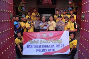 Peringati Hari Bhayangkara, Polres Batu Laksanakan Bhakti Sosial Religi